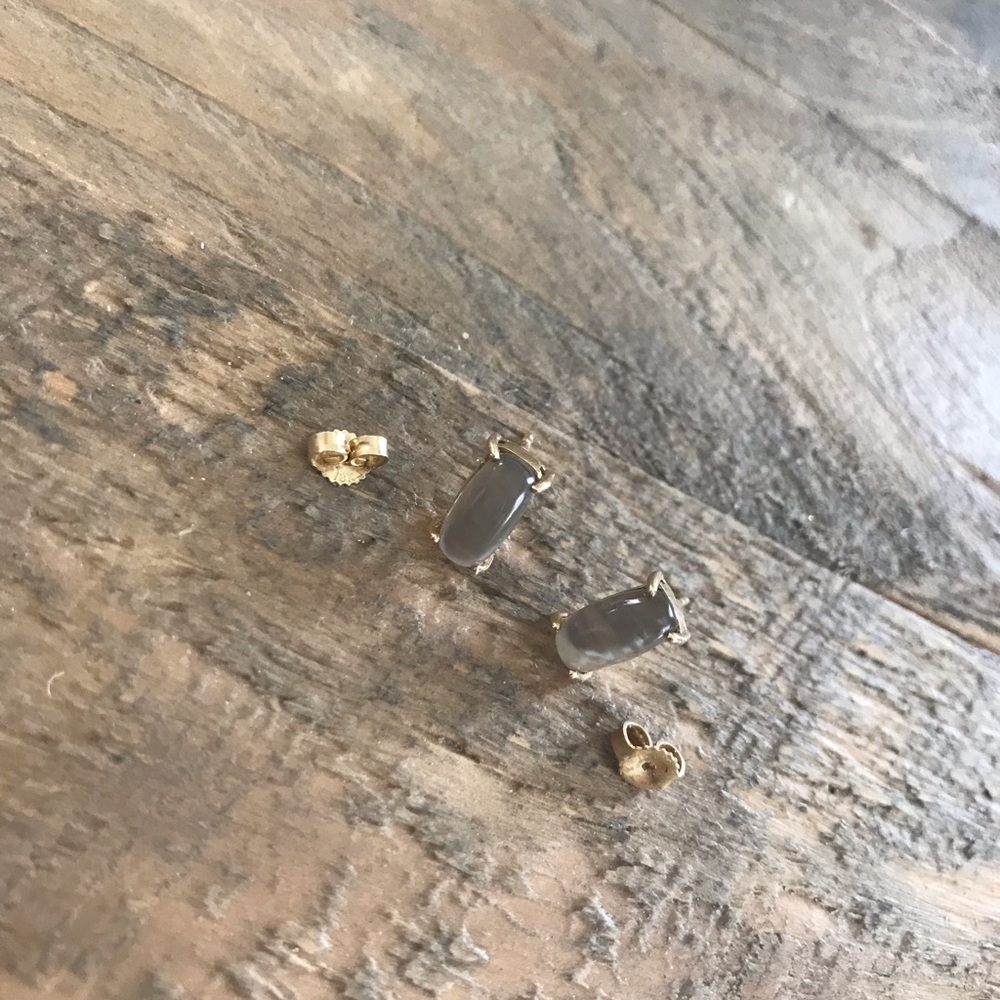 Roberto Coin Smoky Quartz MOP 18k Gold Earrings